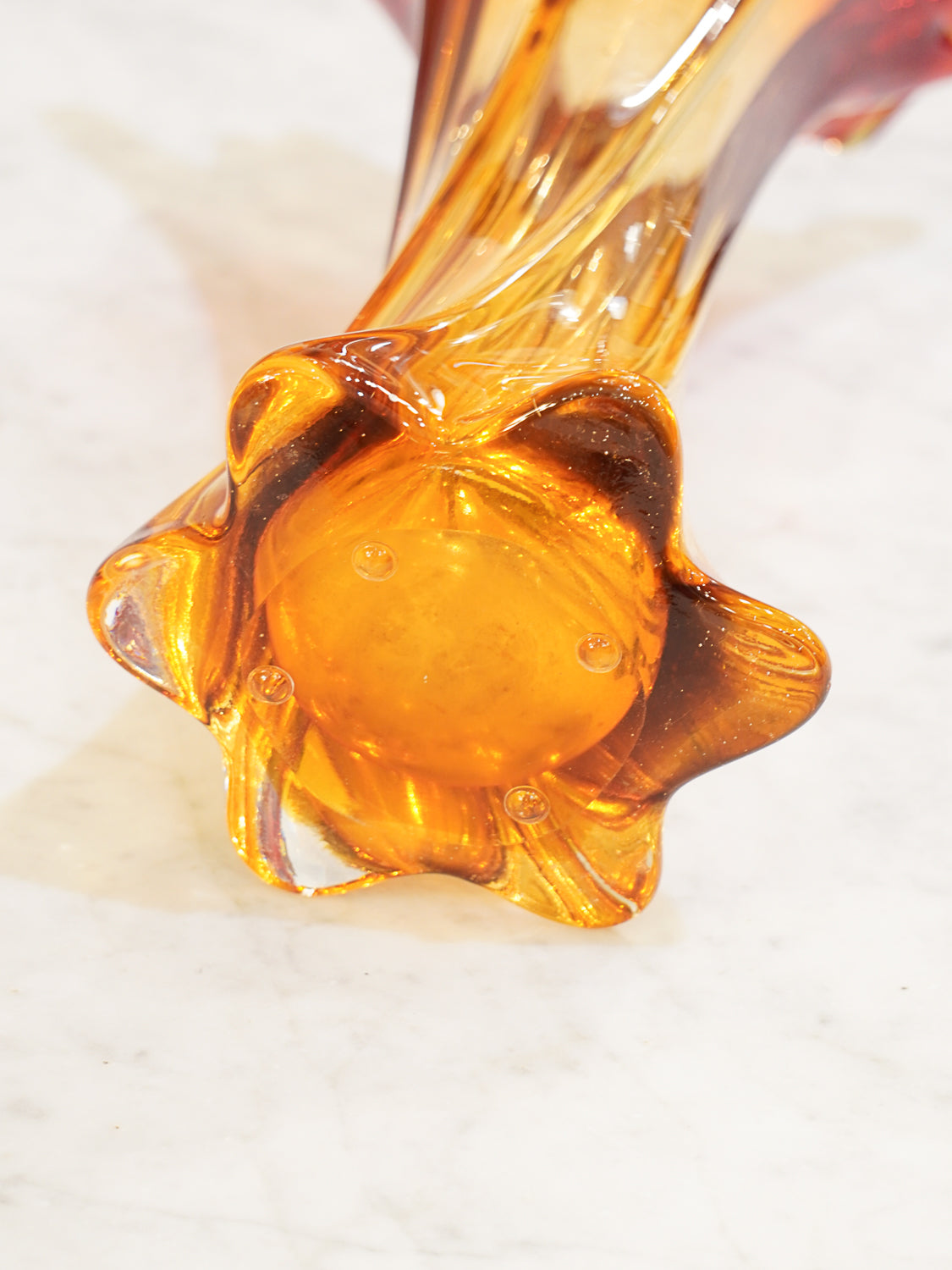 Murano - ガラス フラワーベース - 1950-60's , Italy - cerote antiques