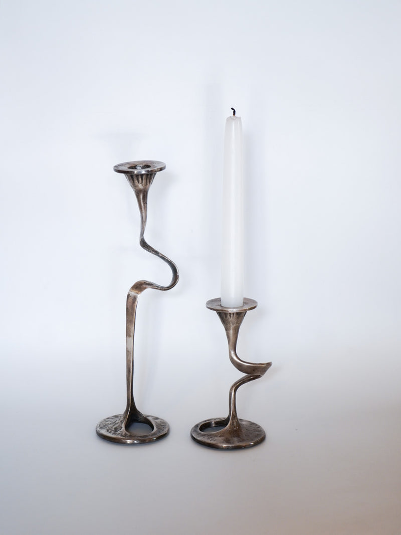 Fratelli Tonini社 , Kurt Jesch <br>メタル キャンドルホルダーセット <br>1960's , Italy<br>bob's box