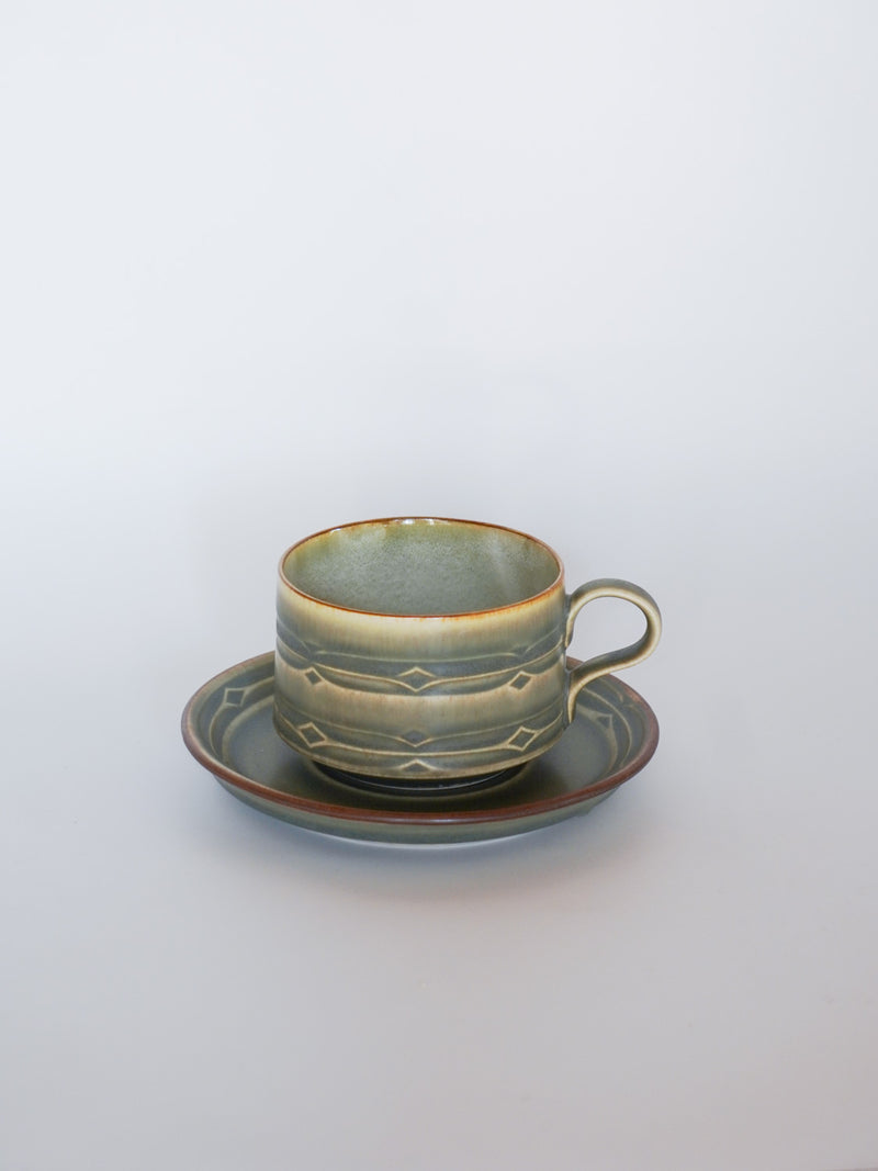 NISSEN社 , Jens.H.Quistgaard <br>Runeシリーズ , カップ＆ソーサー <br>1960's , Denmark<br>bob's box