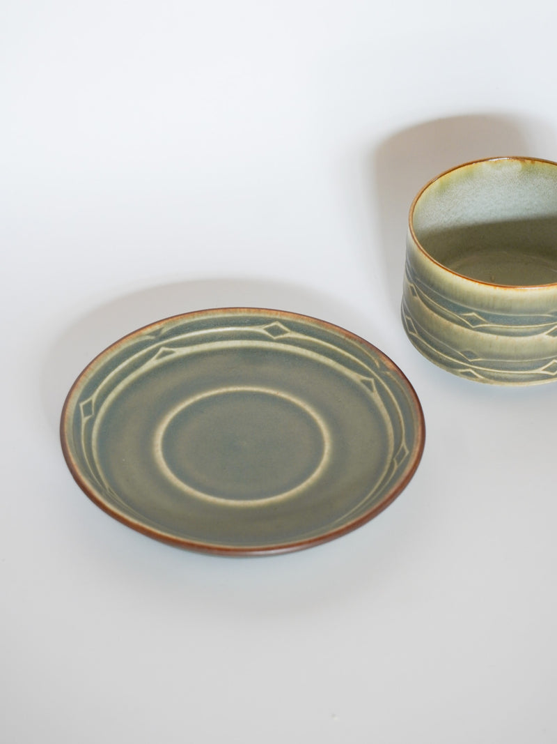 NISSEN社 , Jens.H.Quistgaard <br>Runeシリーズ , カップ＆ソーサー <br>1960's , Denmark<br>bob's box