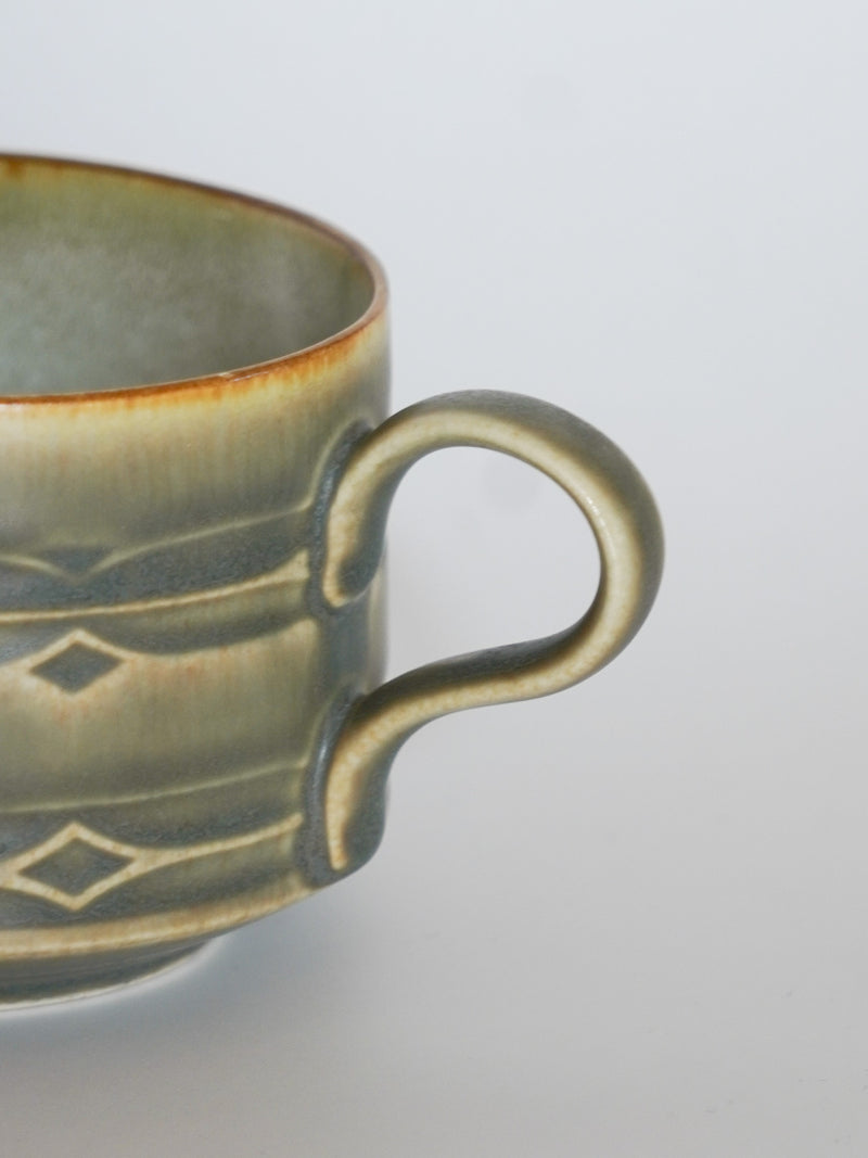 NISSEN社 , Jens.H.Quistgaard <br>Runeシリーズ , カップ＆ソーサー <br>1960's , Denmark<br>bob's box