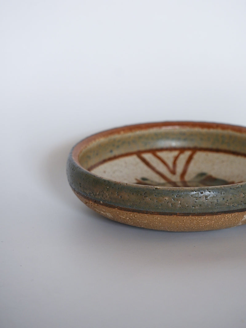 SOHOLM社 , Poul Barndborg , Noomi Backhausen<br>Erikaシリーズ , セラミックプレート<br>1970's , Denmark <br>bob's box