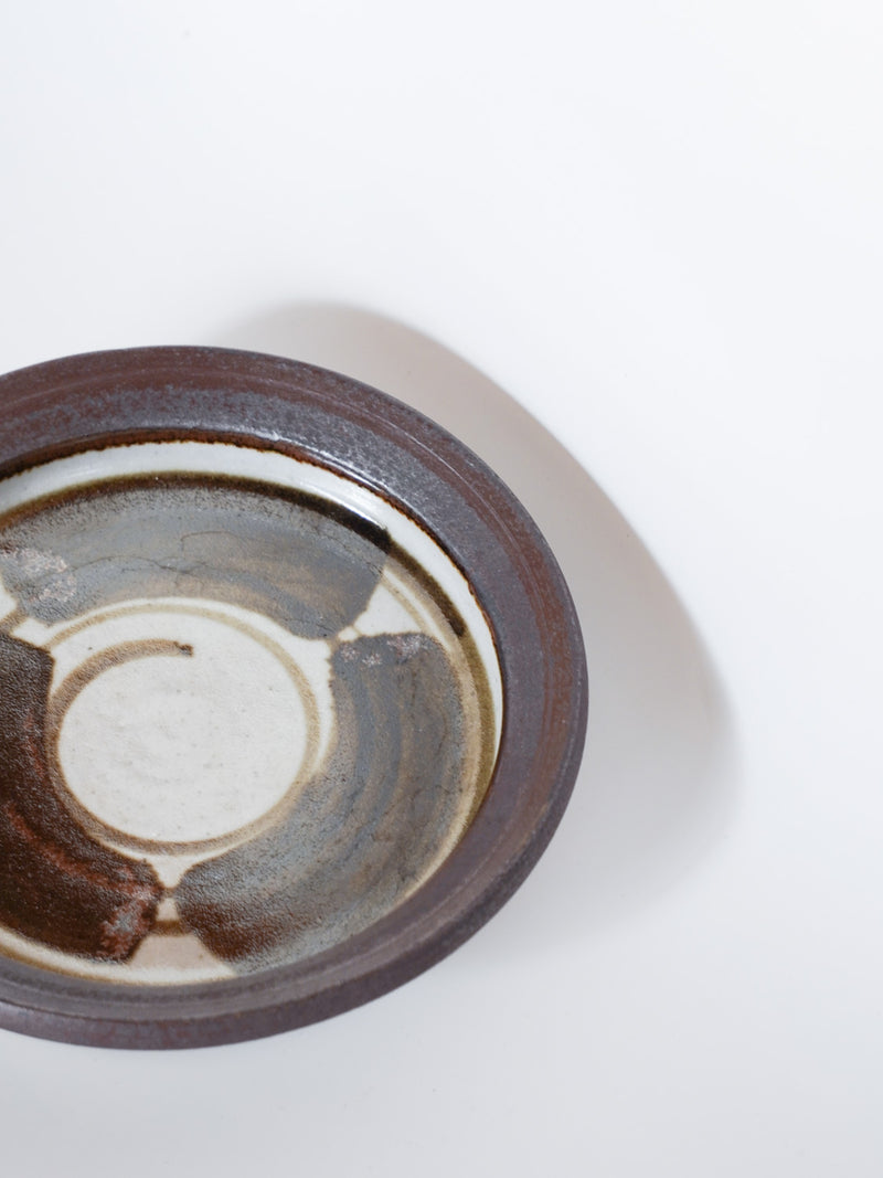 Hanne stentøj <br> セラミック プレート<br>1970's , Denmark<br>bob's box