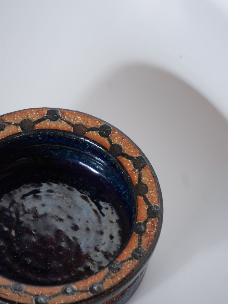 SOHOLM社 <br>セラミックプレートΦ11.7cm <br>1960's , Denmark <br>bob's box