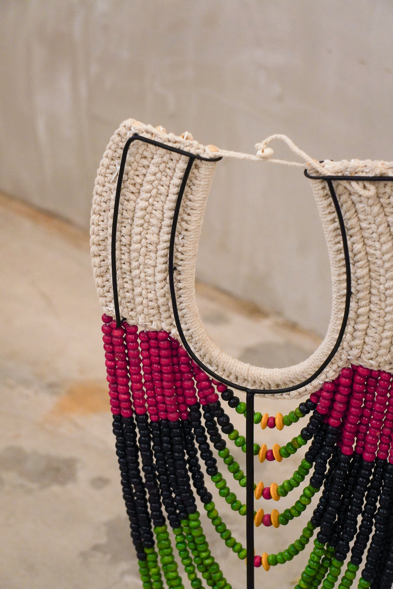 Versmissen<br>Necklace Black/Red/Green On Stand <br>cerote antiques・大和店・大阪店 - ヴィンテージ SHARK ATTACK