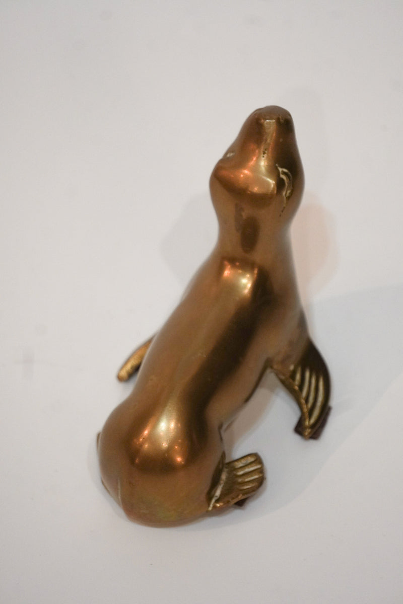 真鍮 アザラシ オブジェ <br>cerote antiques - ヴィンテージ SHARK ATTACK