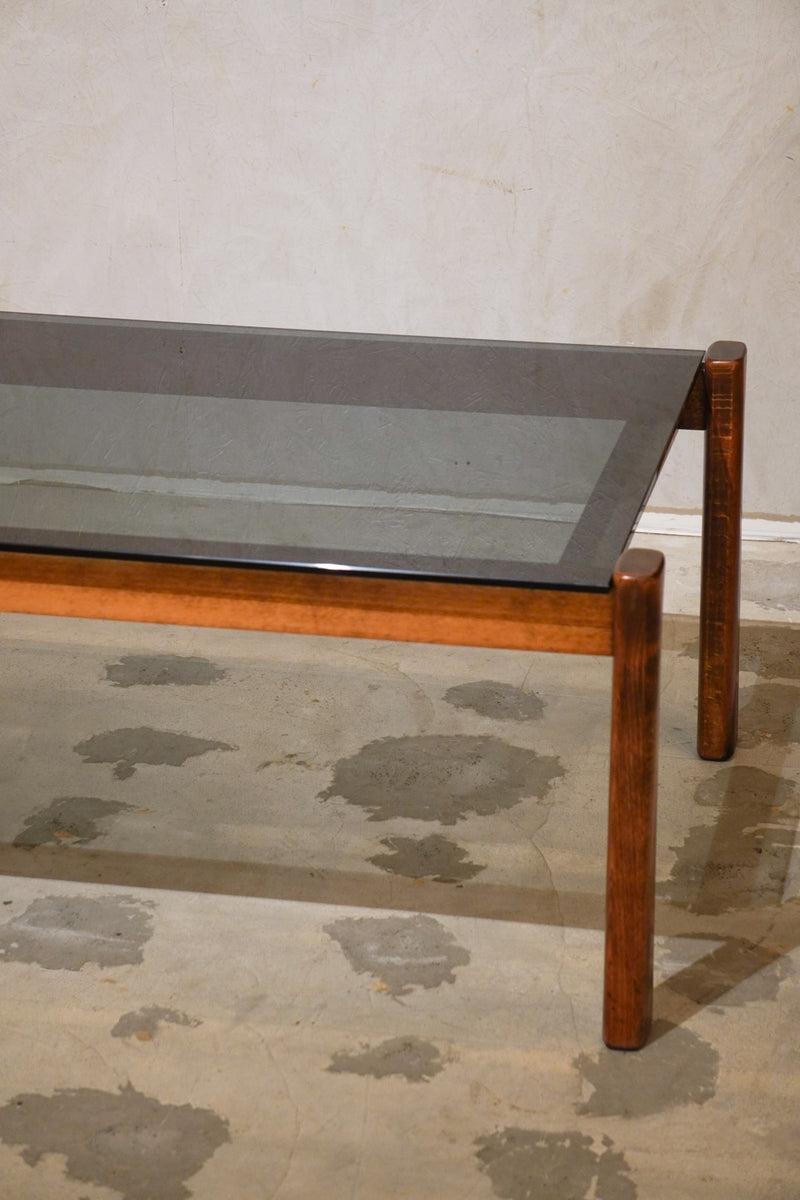 ガラストップ ローテーブル<br>bob's box - ヴィンテージ SHARK ATTACK