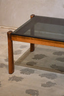 ガラストップ ローテーブル<br>bob's box - ヴィンテージ SHARK ATTACK