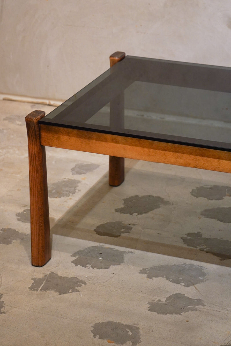 ガラストップ ローテーブル<br>bob's box - ヴィンテージ SHARK ATTACK