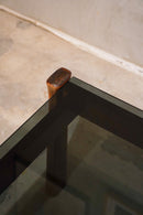 ガラストップ ローテーブル<br>bob's box - ヴィンテージ SHARK ATTACK