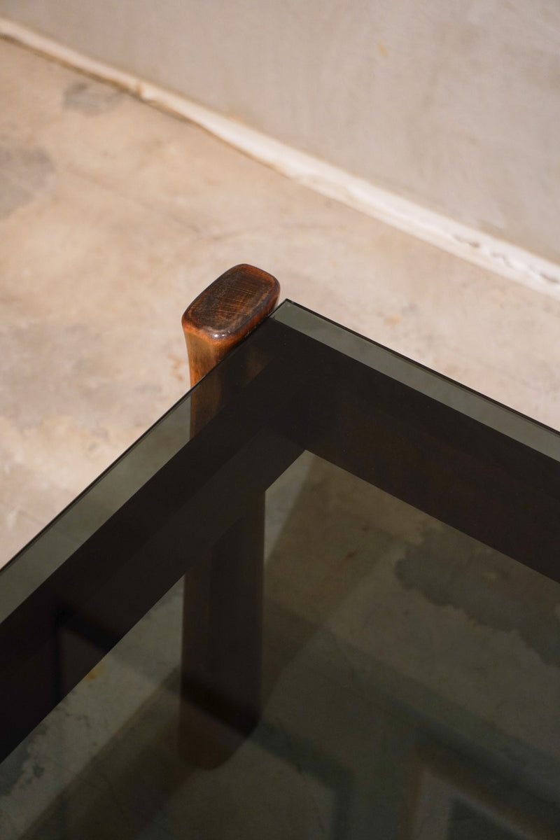 ガラストップ ローテーブル<br>bob's box - ヴィンテージ SHARK ATTACK