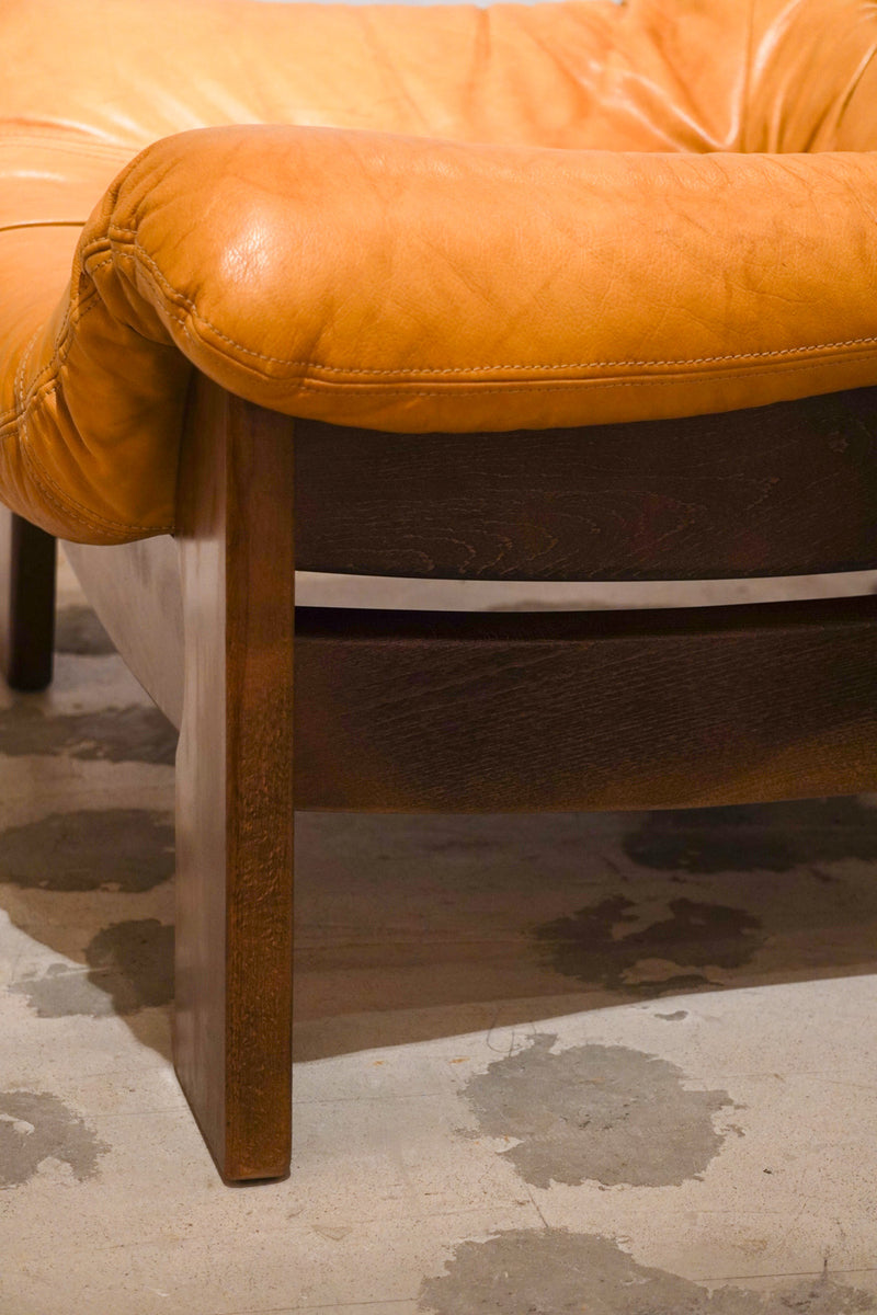 Maison Regain <br>レザーソファ (A) <br>1970's ,France <br>bob's box - ヴィンテージ SHARK ATTACK