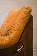 Maison Regain <br>レザーソファ (A) <br>1970's ,France <br>bob's box - ヴィンテージ SHARK ATTACK