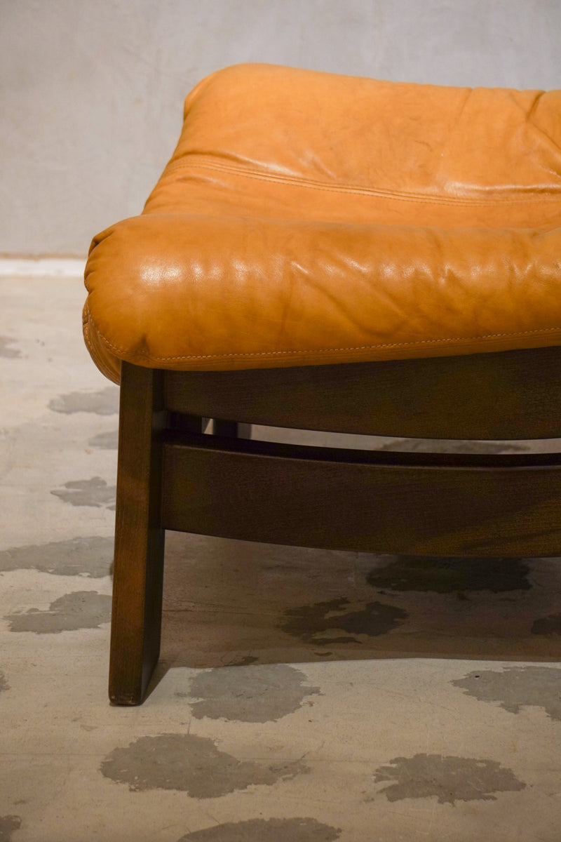 Maison Regain <br>レザーソファ (B) <br>1970's ,France <br>bob's box - ヴィンテージ SHARK ATTACK