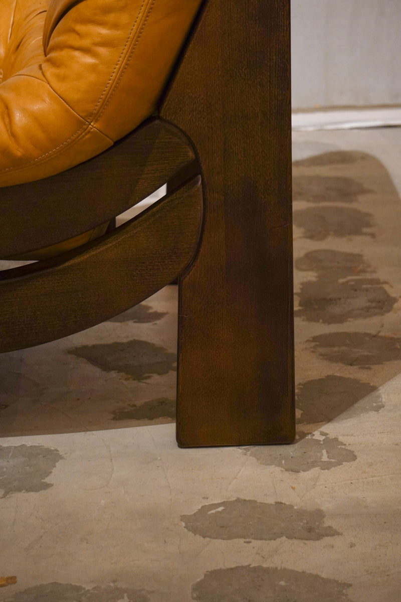 Maison Regain <br>レザーソファ (B) <br>1970's ,France <br>bob's box - ヴィンテージ SHARK ATTACK