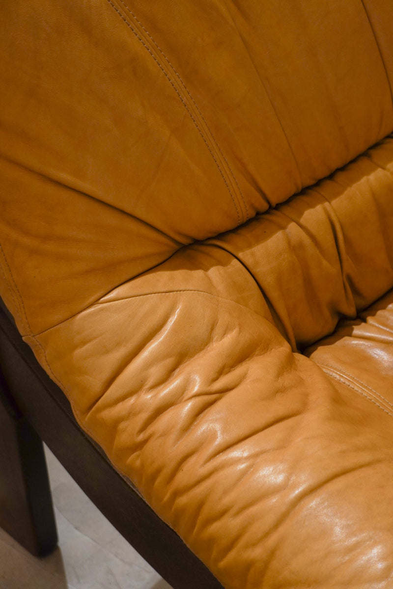 Maison Regain <br>レザーソファ (B) <br>1970's ,France <br>bob's box - ヴィンテージ SHARK ATTACK