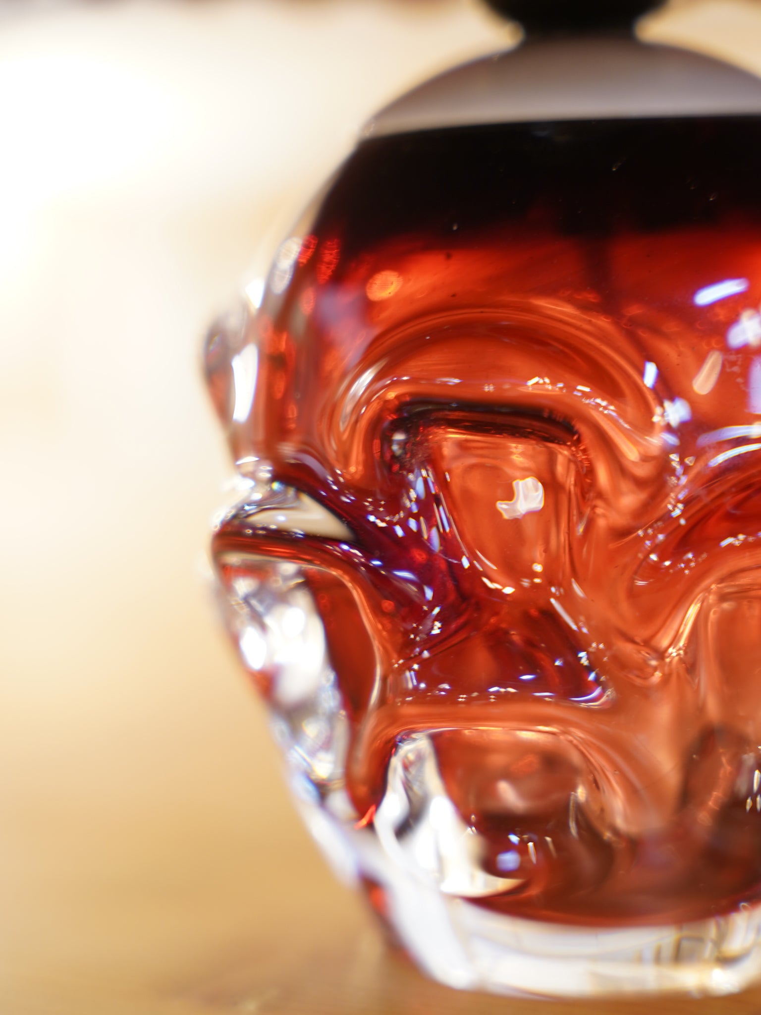 Val St Lambert 社製, szkło czerwony - テーブルランプ - 1960's  Belgium - bob's box