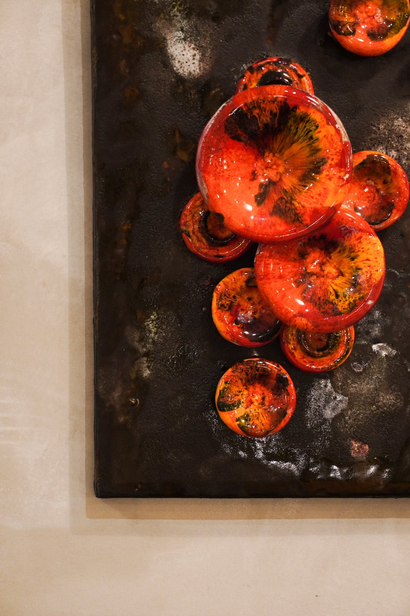 Ruscha Keramik <br>Fat Lava <br>セラミック ウォールアート <br>West Germany <br>bob's box