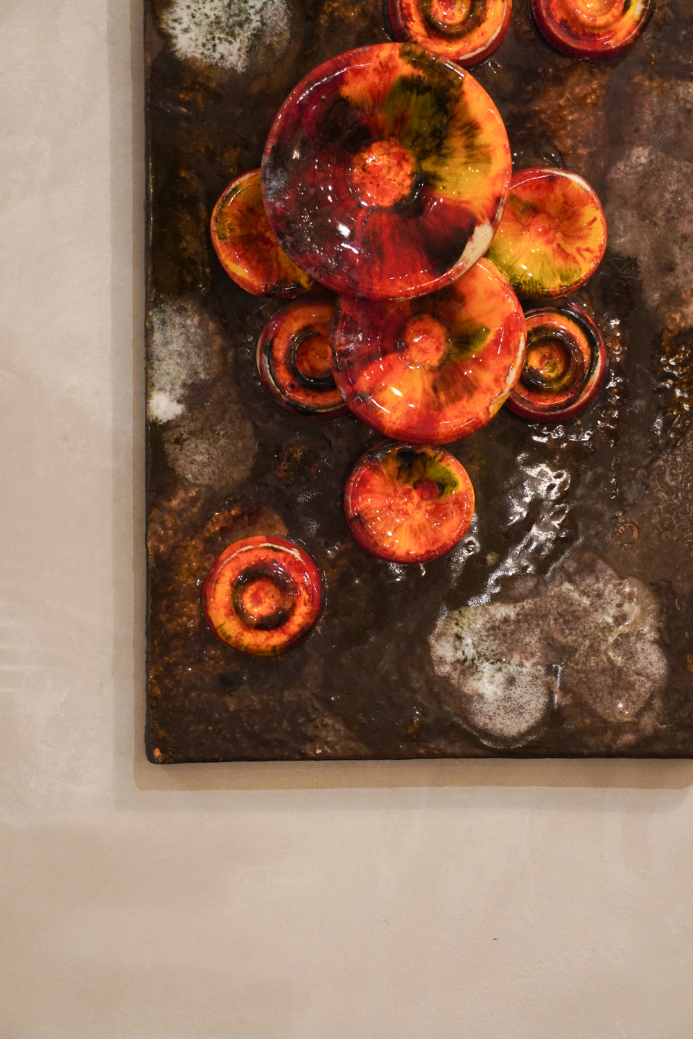Ruscha Keramik - Fat Lava - セラミック ウォールアート - West Germany - cerote antiques<ber>YNK/2点~8/15迄HOLD
