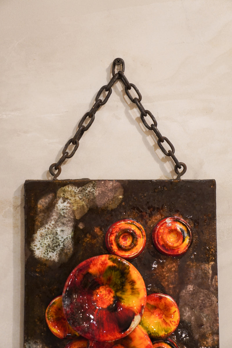 Ruscha Keramik <br>Fat Lava <br>セラミック ウォールアート <br>West Germany <br>bob's box