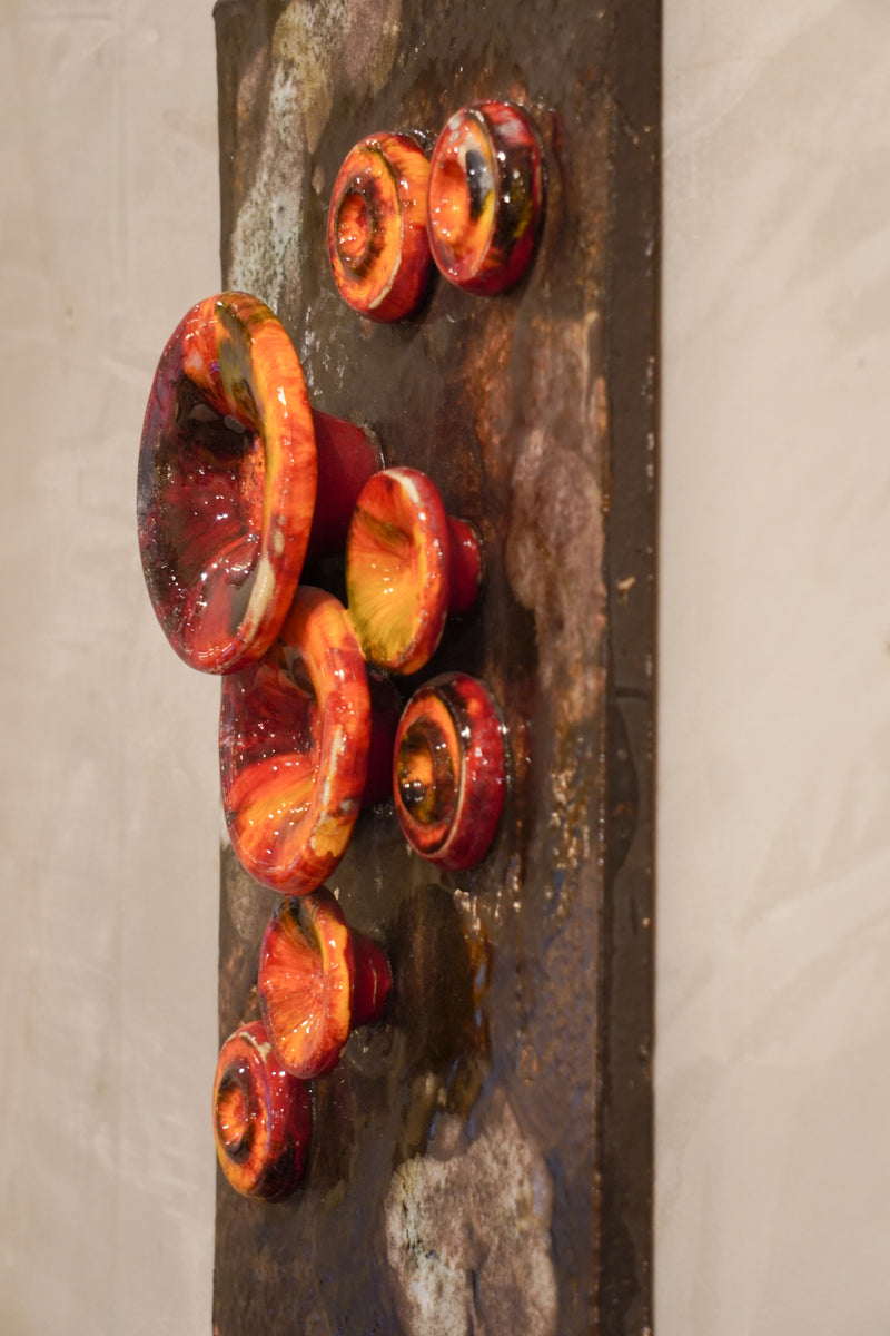 Ruscha Keramik <br>Fat Lava <br>セラミック ウォールアート <br>West Germany <br>bob's box