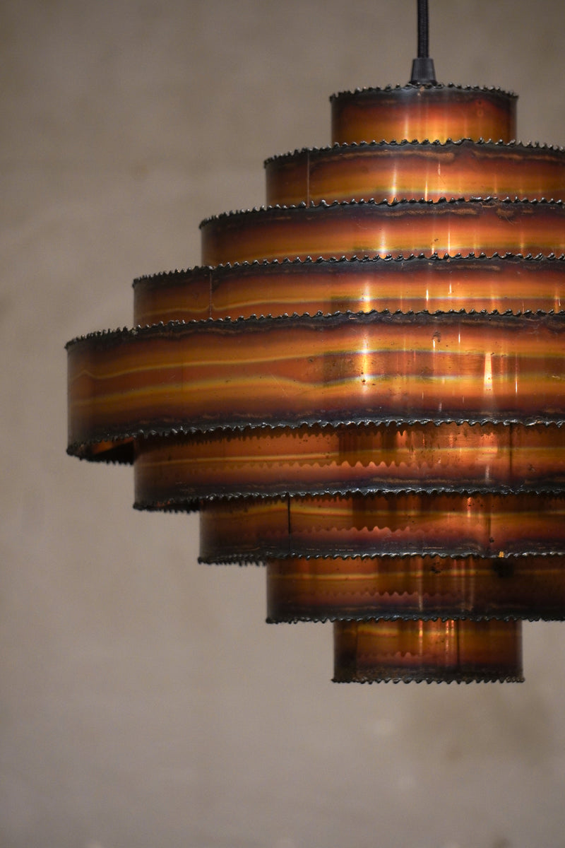 Holm Sørensen & Co社 , Svend Aage Holm Sørensen<br>カッパー ペンダントランプ<br>1970's , Denmark<br>bob's box - ヴィンテージ SHARK ATTACK