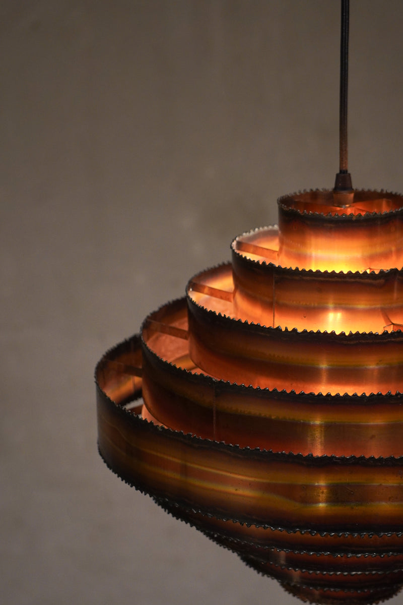 Holm Sørensen & Co社 , Svend Aage Holm Sørensen<br>カッパー ペンダントランプ<br>1970's , Denmark<br>bob's box - ヴィンテージ SHARK ATTACK