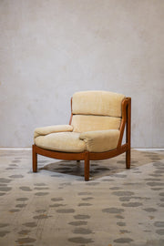 ファブリック 1シーターソファ<br>denmark 1970's <br>cerote antiques - ヴィンテージ SHARK ATTACK