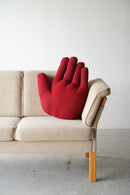 PORTRAIT LAB <br>Fabric object "Hand"S size Red stripe <br>reload店 - ヴィンテージ SHARK ATTACK