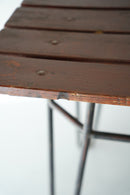 ウッド×アイアン サイドテーブル/ワークテーブル<br>ヴィンテージ<br>大和店 - ヴィンテージ SHARK ATTACK