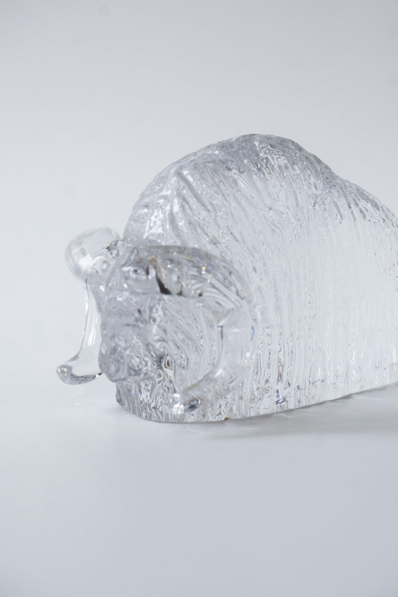 Kosta Boda社<br>バイソンオブジェ (L)　<br>Sweden <br>cerote antiques - ヴィンテージ SHARK ATTACK