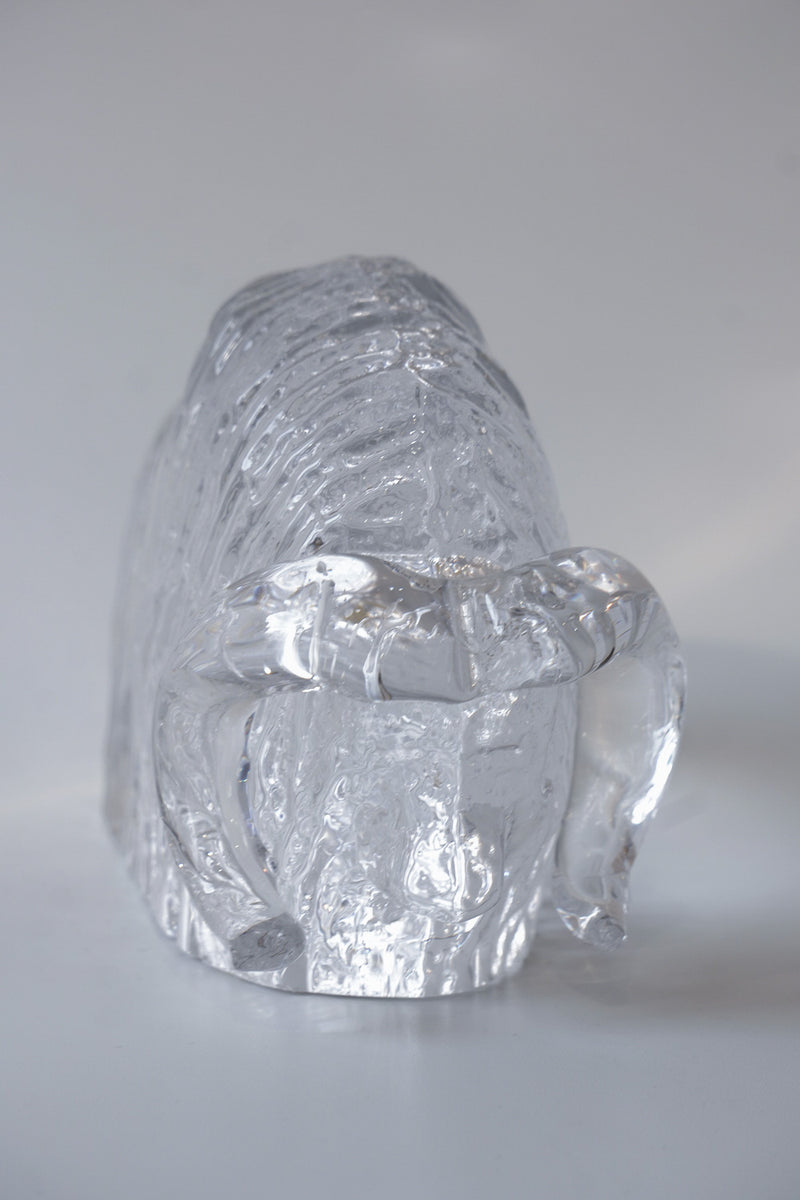 Kosta Boda社<br>バイソンオブジェ (L)　<br>Sweden <br>cerote antiques - ヴィンテージ SHARK ATTACK