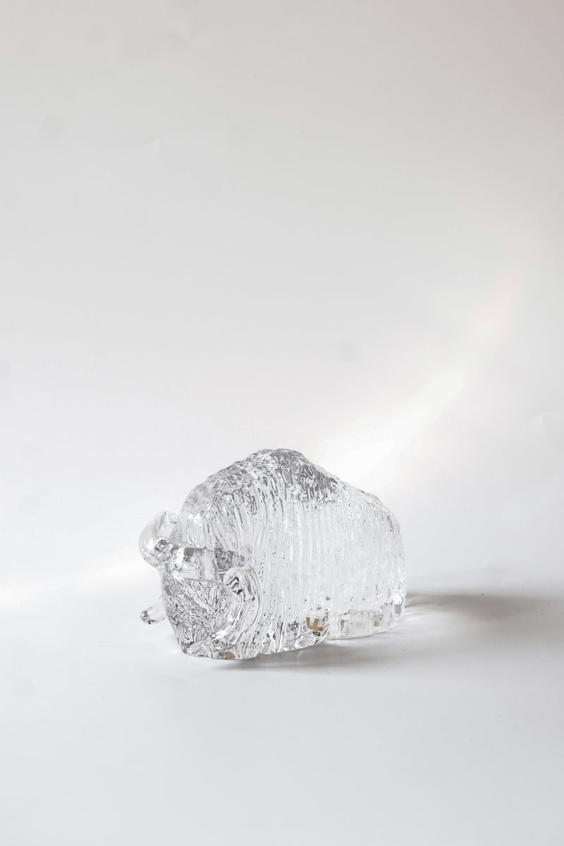 Kosta Boda社<br>バイソンオブジェ (S)<br>Sweden <br>cerote antiques - ヴィンテージ SHARK ATTACK