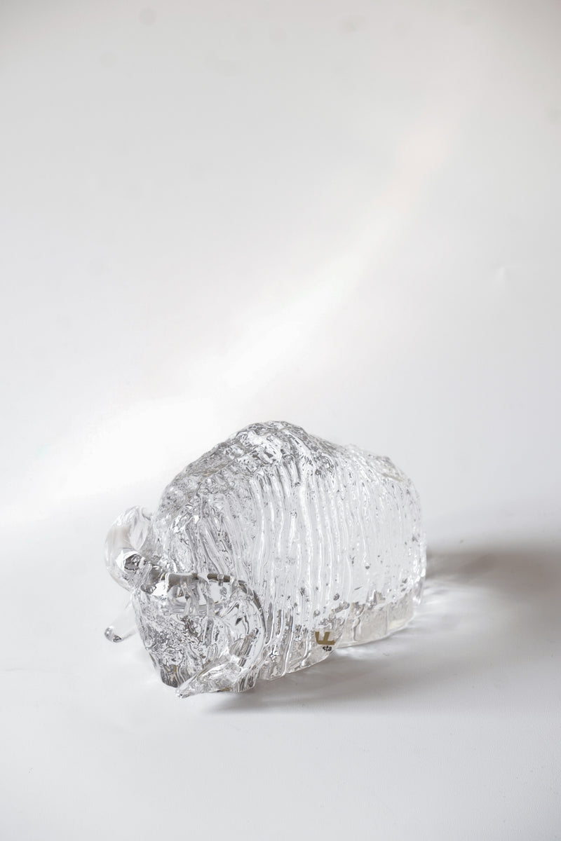 Kosta Boda社<br>バイソンオブジェ (S)<br>Sweden <br>cerote antiques - ヴィンテージ SHARK ATTACK