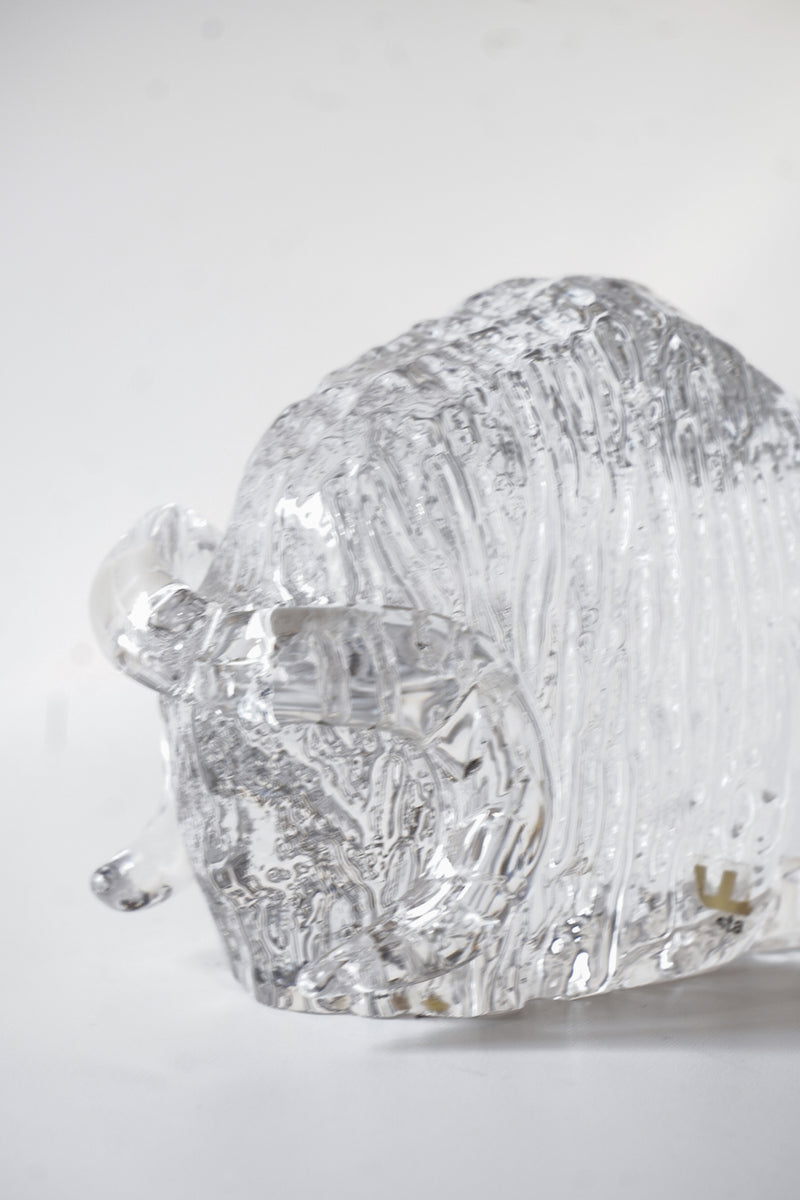 Kosta Boda社<br>バイソンオブジェ (S)<br>Sweden <br>cerote antiques - ヴィンテージ SHARK ATTACK