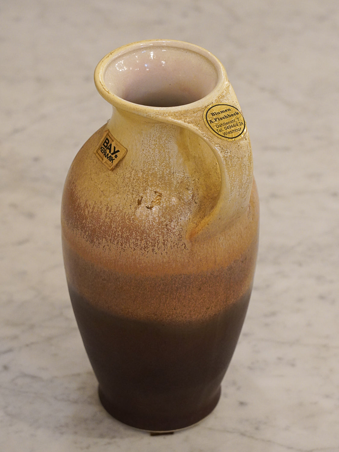 Bay Keramik 651-25 - セラミックフラワーベース - West Germany - cerote antiques