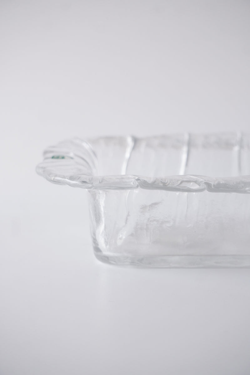 Orrefors社 <br>クリスタル ガラストレイ<br>cerote antiques - ヴィンテージ SHARK ATTACK