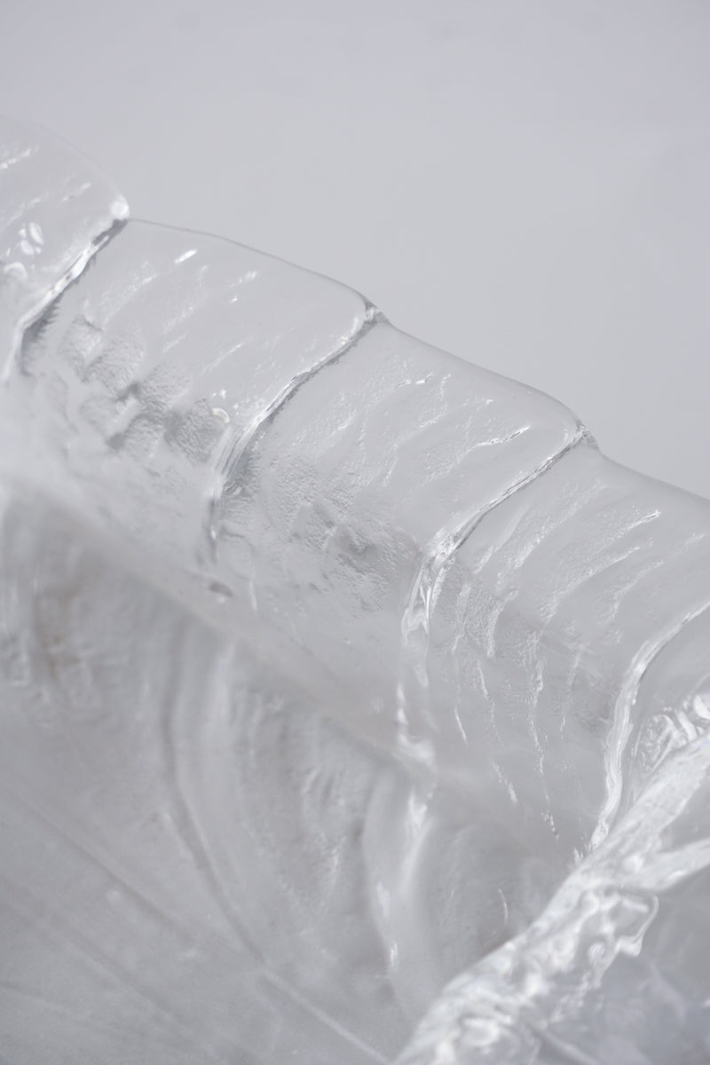 Orrefors社 <br>クリスタル ガラストレイ<br>cerote antiques - ヴィンテージ SHARK ATTACK