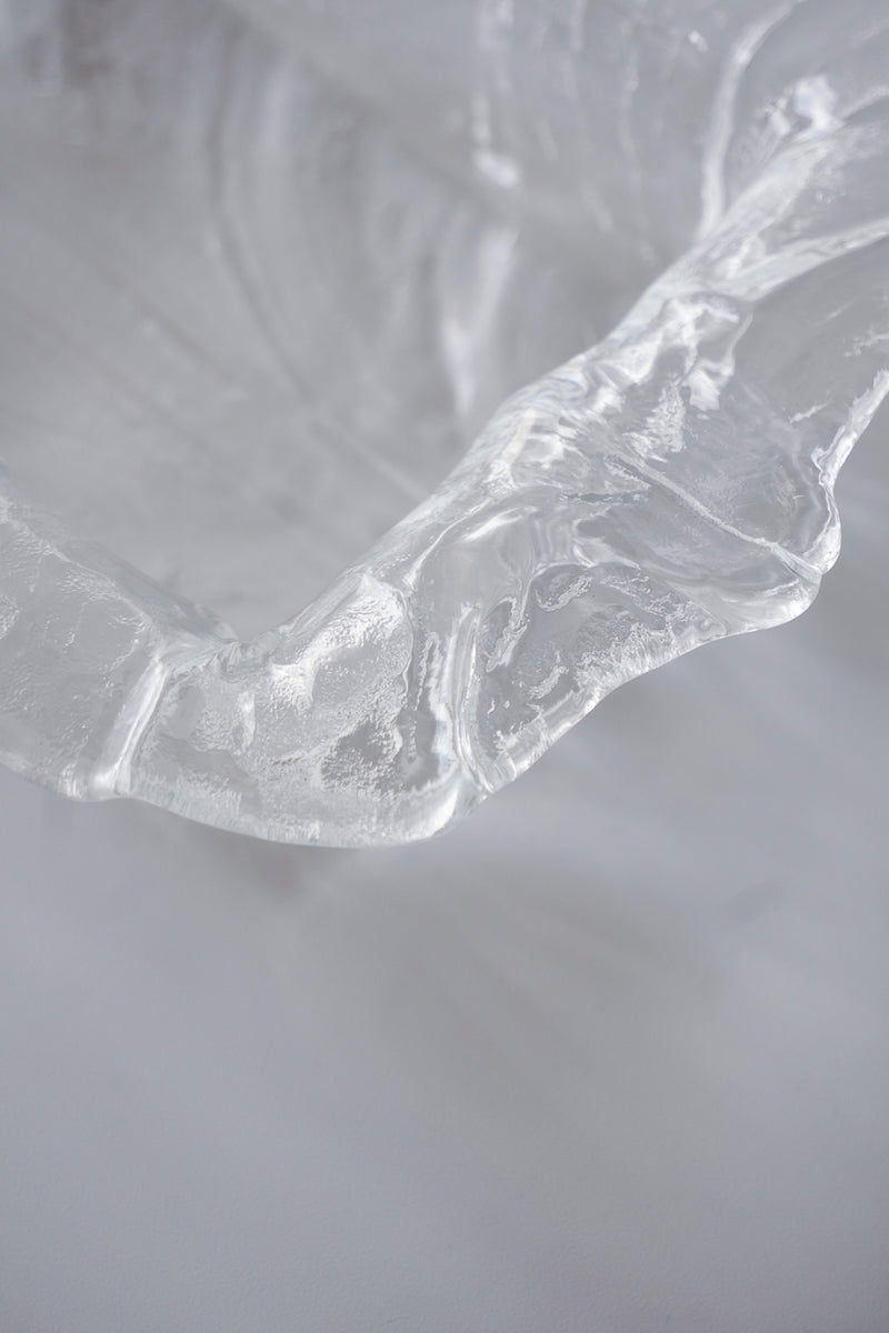 Orrefors社 <br>クリスタル ガラストレイ<br>cerote antiques - ヴィンテージ SHARK ATTACK