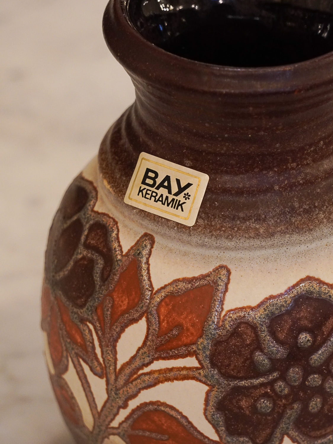 Bay Keramik 630-17 - Fat Lava - セラミックフラワーベース - West Germany - cerote antiques