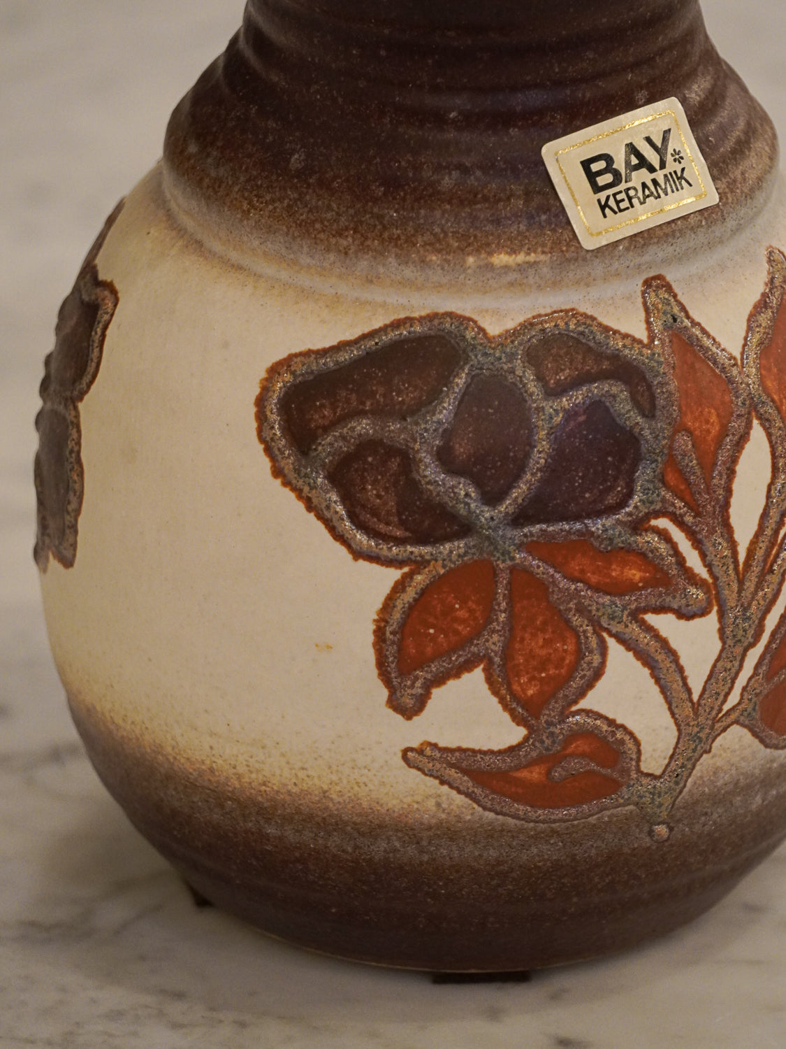 Bay Keramik 630-17 - Fat Lava - セラミックフラワーベース - West Germany - cerote antiques