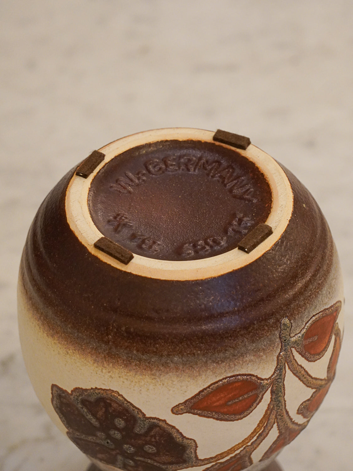 Bay Keramik 630-17 - Fat Lava - セラミックフラワーベース - West Germany - cerote antiques