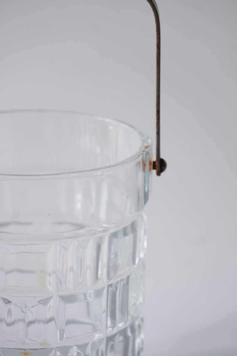 カットガラス アイスペール <br>cerote antiques - ヴィンテージ SHARK ATTACK