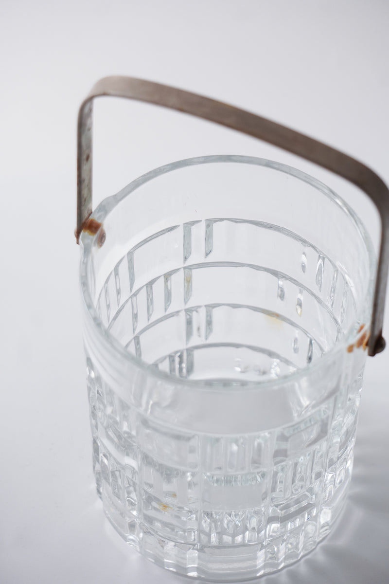 カットガラス アイスペール <br>cerote antiques - ヴィンテージ SHARK ATTACK