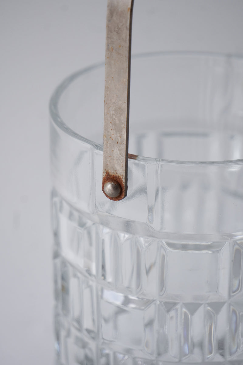 カットガラス アイスペール <br>cerote antiques - ヴィンテージ SHARK ATTACK