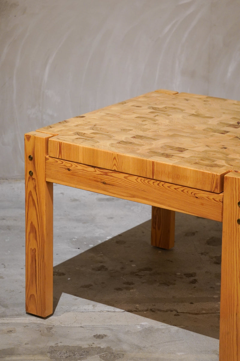 Wooden Mosaic Work Coffee Table <br>大阪店 - ヴィンテージ SHARK ATTACK