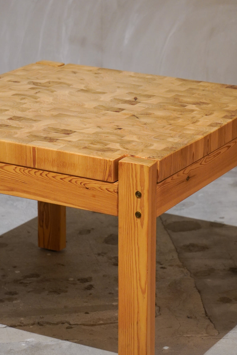 Wooden Mosaic Work Coffee Table <br>大阪店 - ヴィンテージ SHARK ATTACK