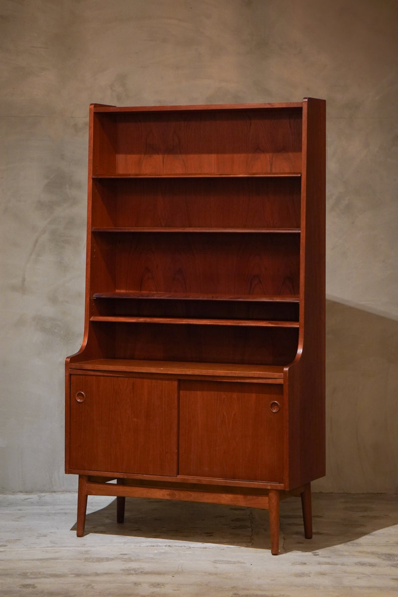 DENMARK チーク Johannes Sorth ブックシェルフ Johannes Sorth チークブックシェルフ1960's , Denmarkbob's box