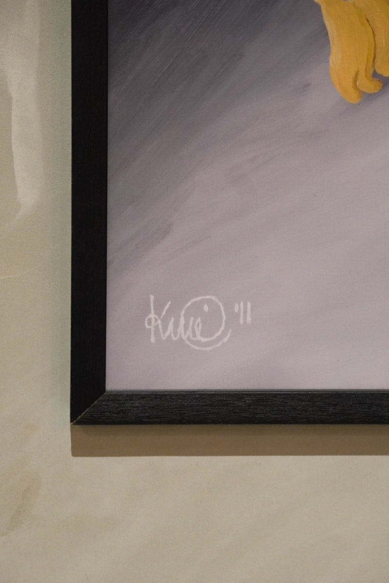 Kurt Hansen [Tør, tør ikke] <br>ウォールアート <br>Denmark<br>cerote antiques - ヴィンテージ SHARK ATTACK