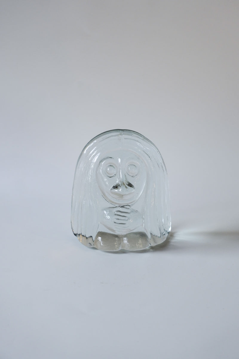 No.2-1 Bergdala Glasbruk社<br>ガラスオブジェ (L) <br>1960's , Sweden <br>bob's box - ヴィンテージ SHARK ATTACK